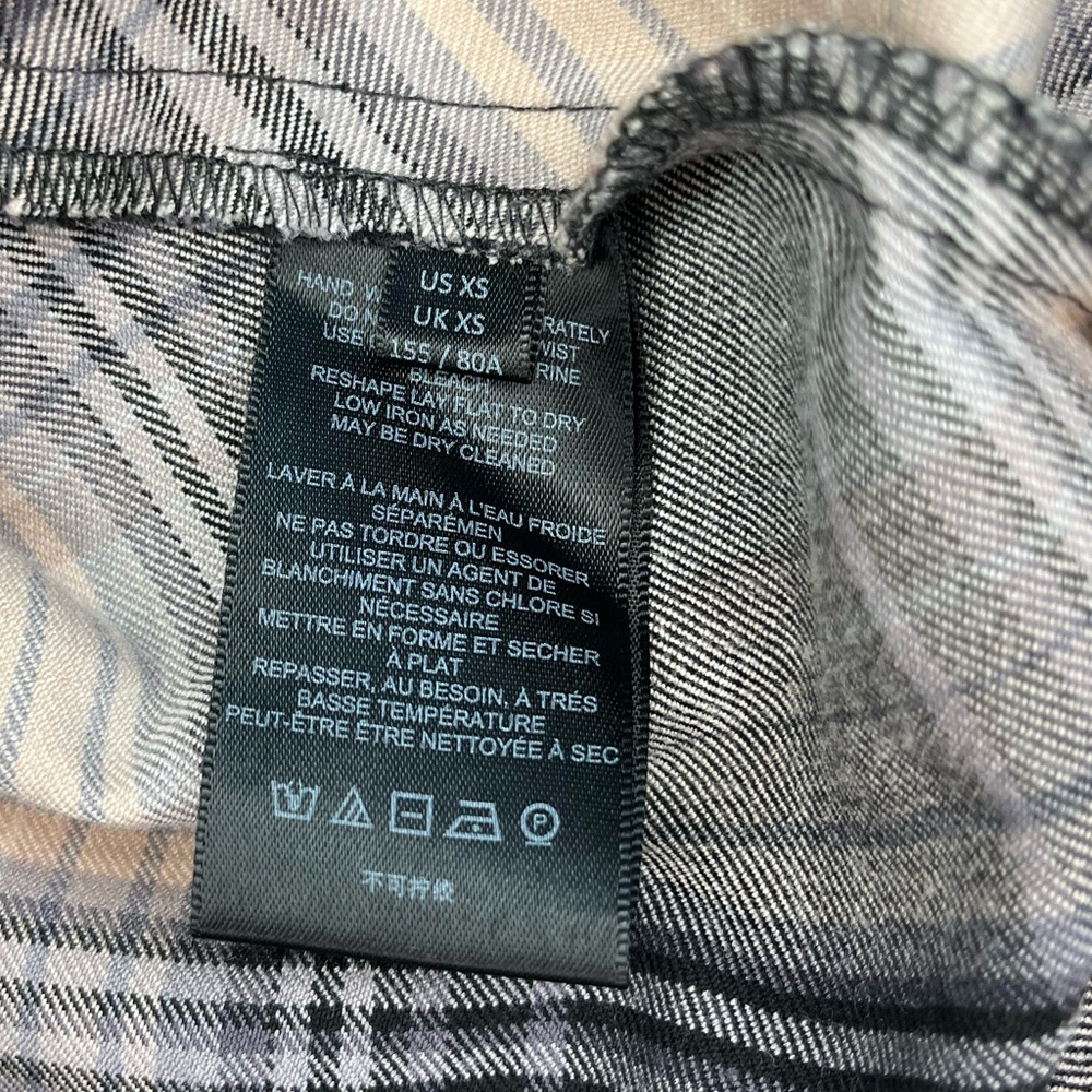 Urban Outfitters UO Keya Plaid Hook & Eye Mini Dress XS Extra Small - Picture 11 of 14
